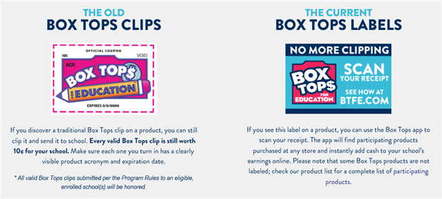 Box Tops Labels 